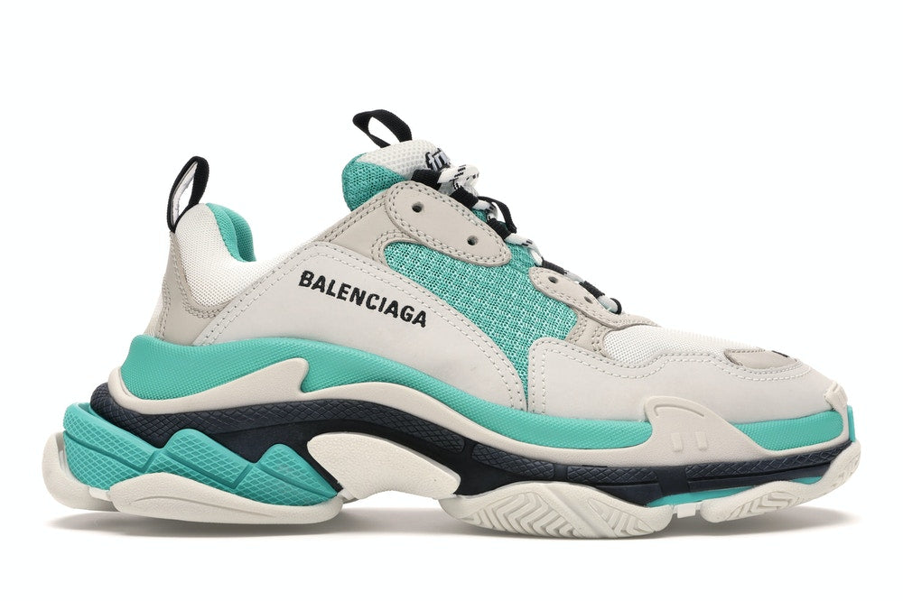 Triple S White Grey Turquoise