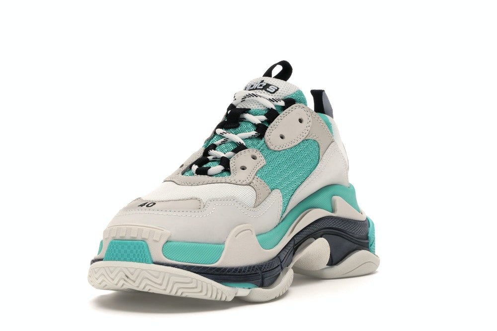 Triple S White Grey Turquoise