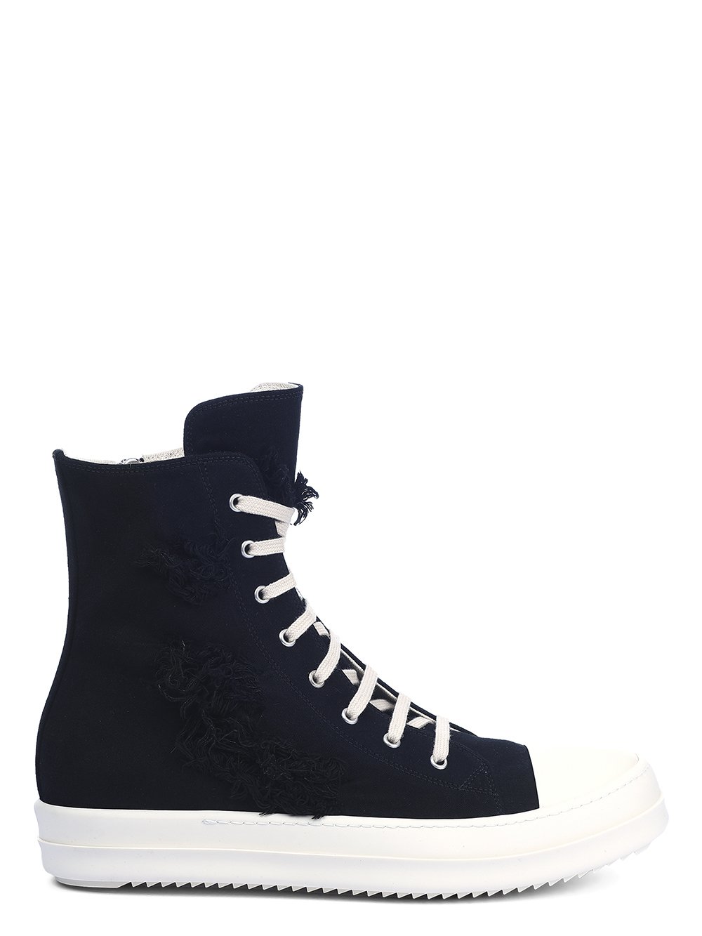 Rick Owens DRKSHDW FW22 STROBE SNEAKS IN BLACK AND MILK