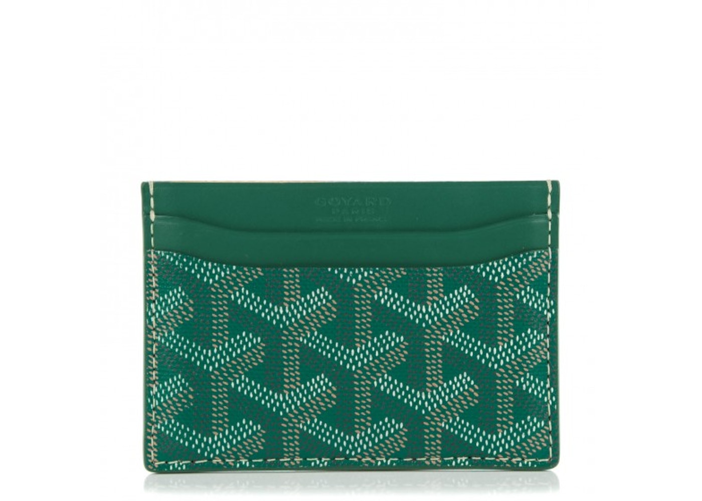 Goyard Saint Sulpice Card Case Goyardine Green