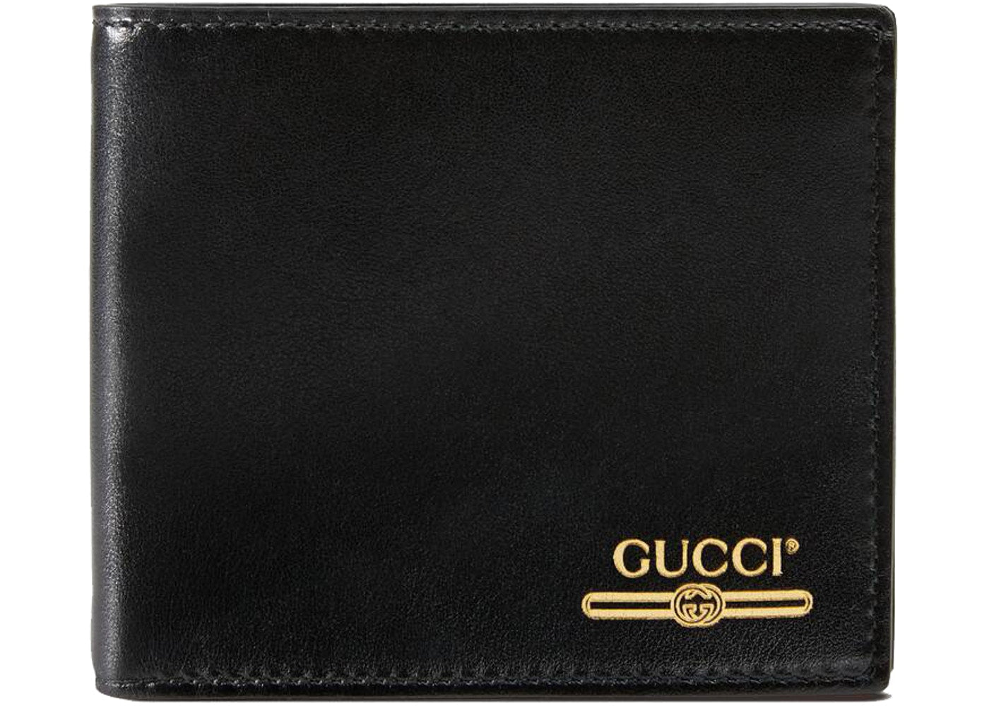 Leather Wallet with Gucci Logo (8 Card Slot) Black