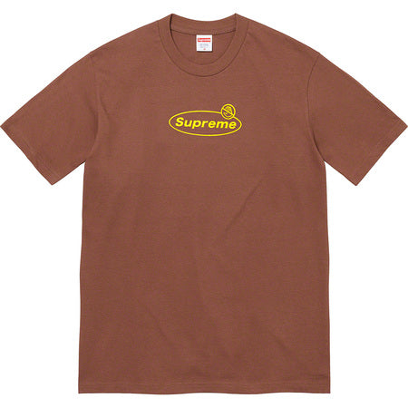 Supreme Warnig Tee Brown