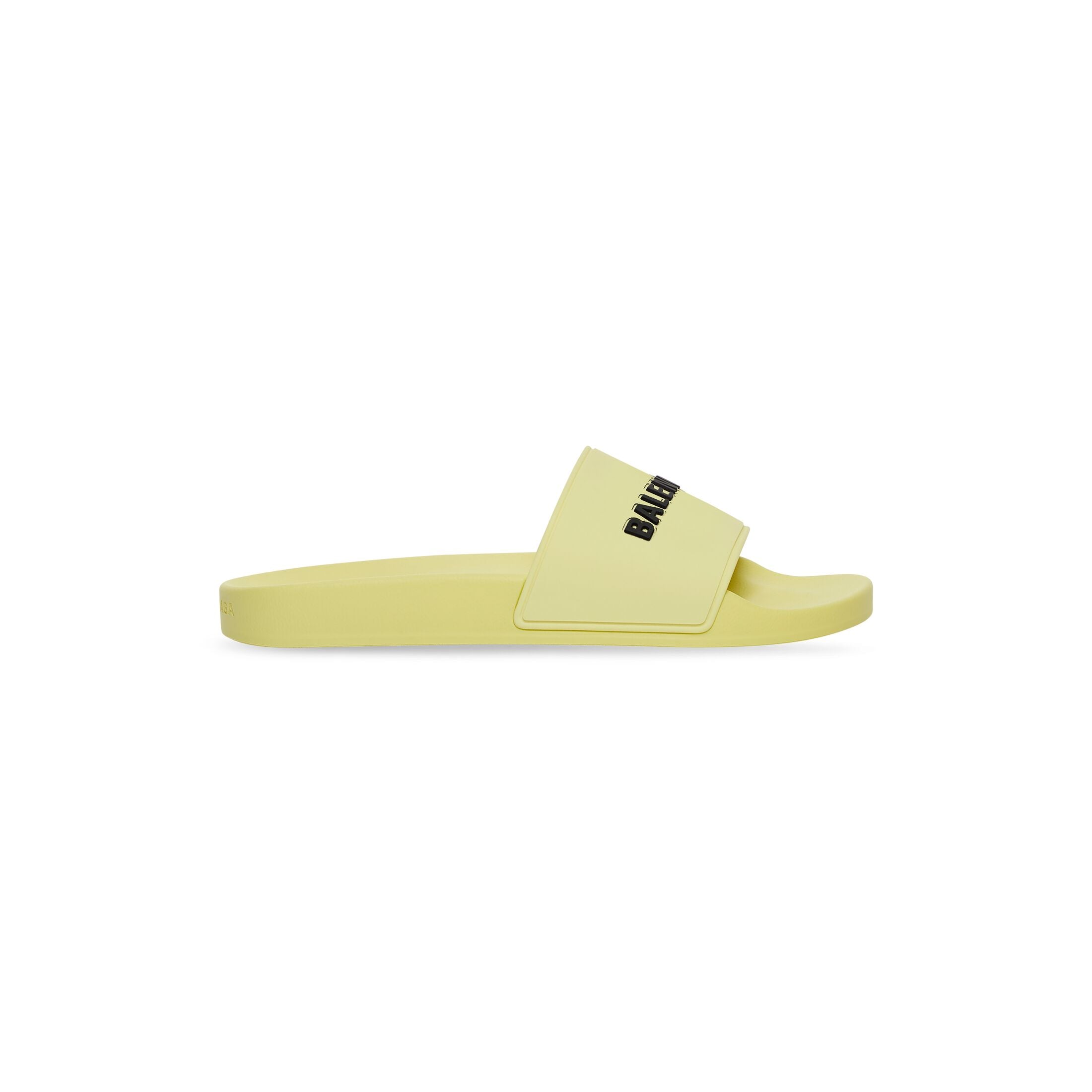 Balenciaga Pool Slide In Light Yellow and Black Rrubber