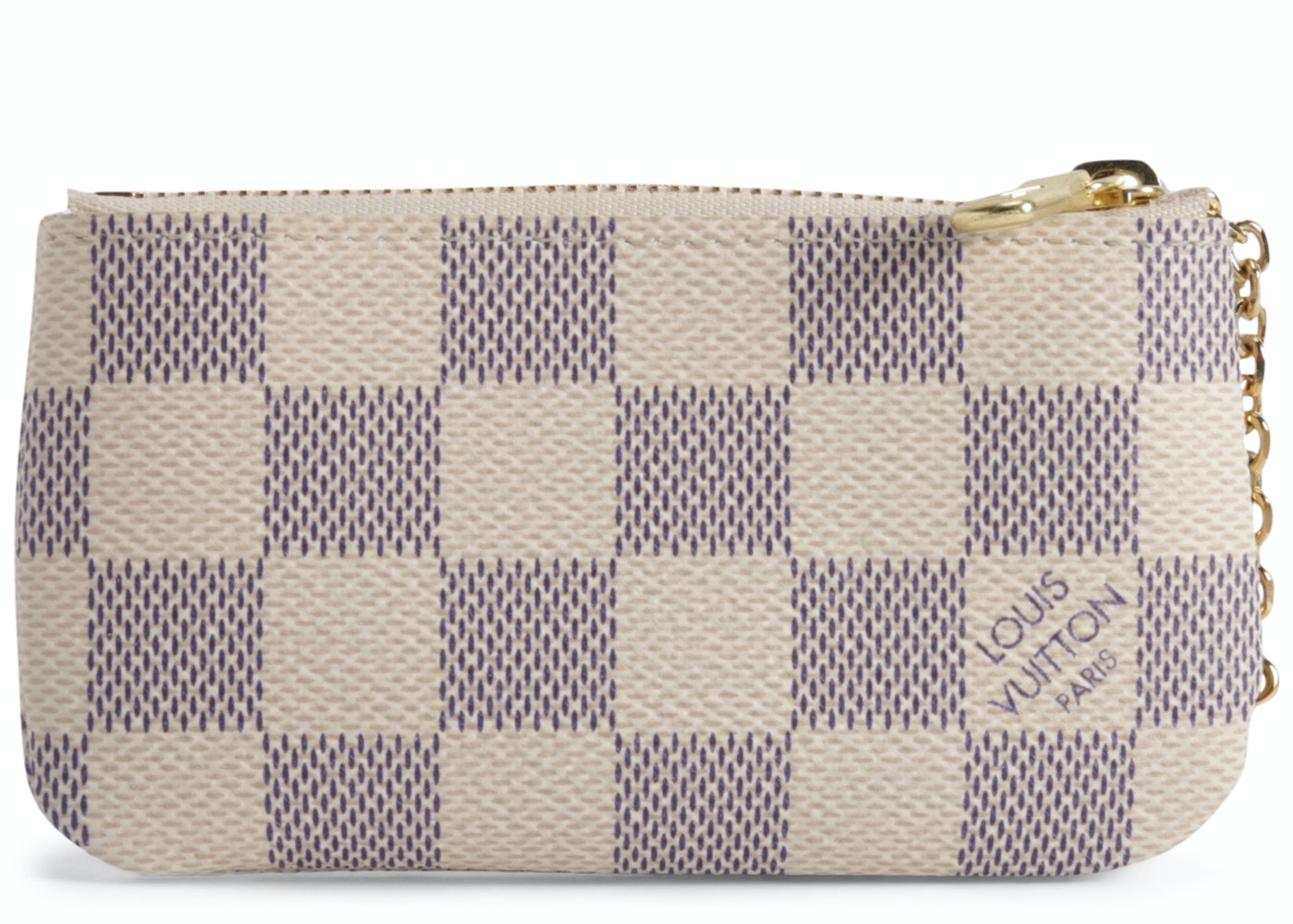 Louis Vuitton Key Pouch Damier Azur White Blue