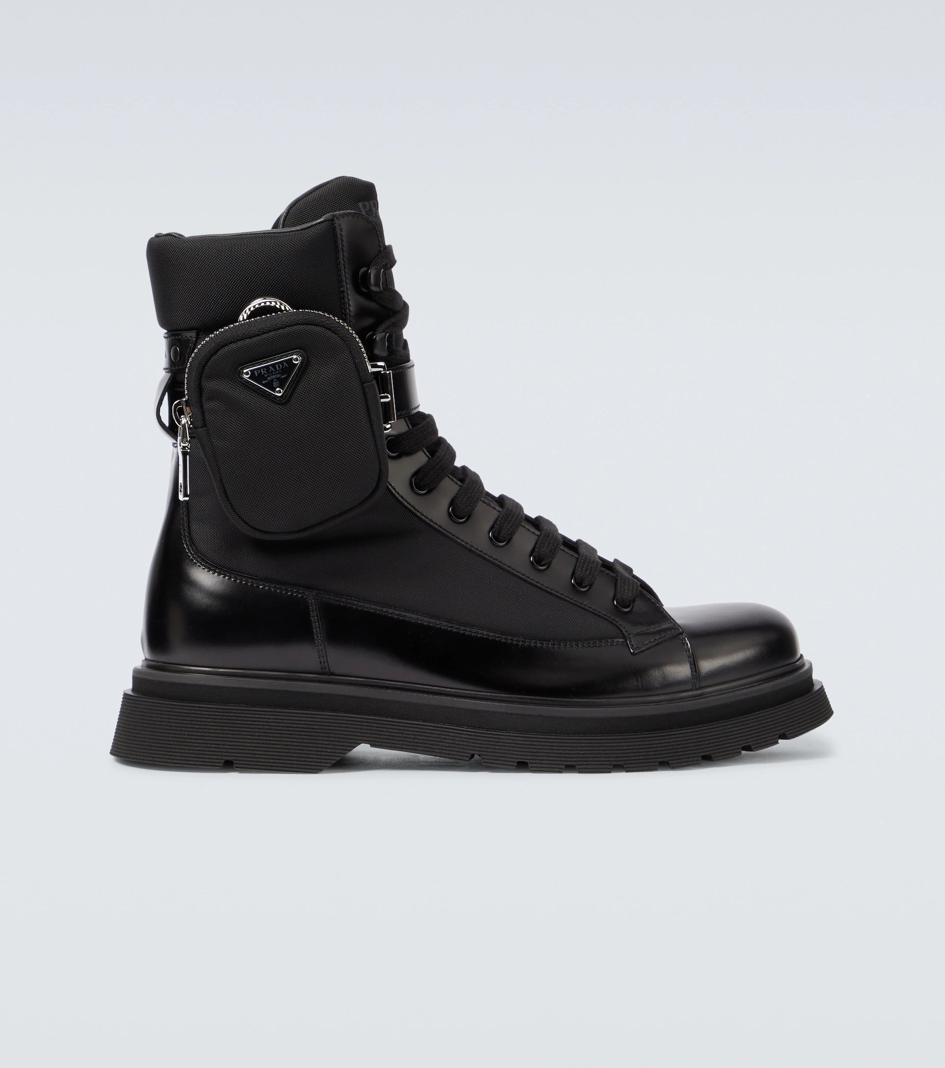 Prada PRADA Combat Boots With Pouch