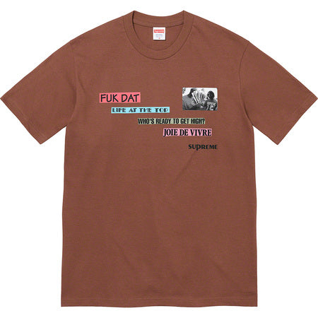 Supreme Joie De Vivre Tee Brown