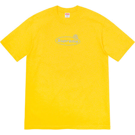 Supreme Warnig Tee Yellow