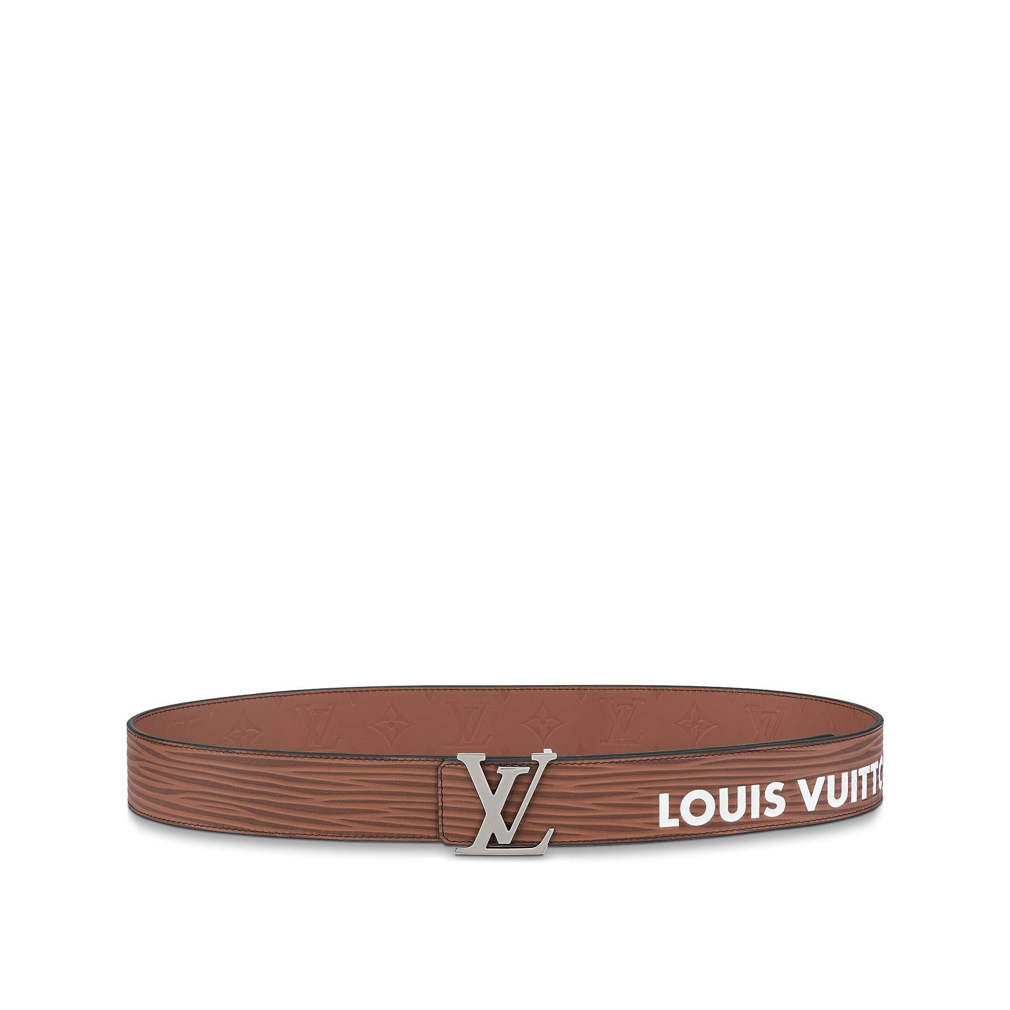 LV Initials 40mm Reversible Belt Epi Leather - Brown