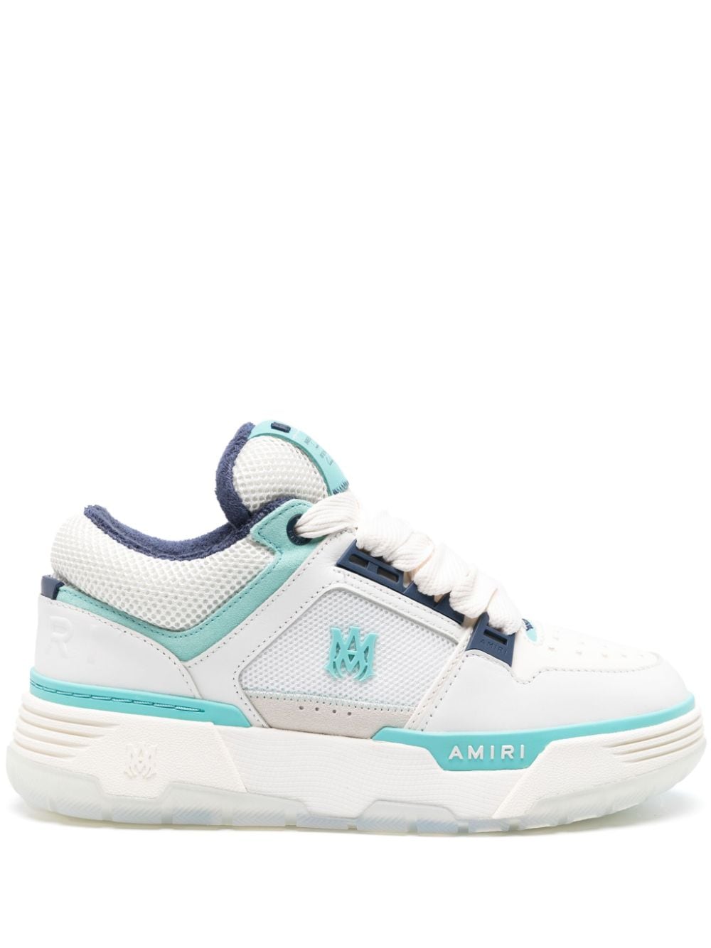 MA-1 panelled leather sneakers