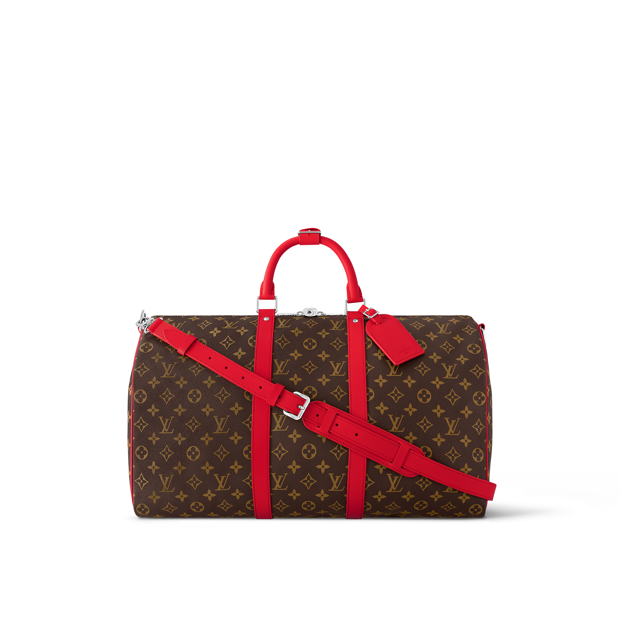 Keepall Bandoulière 50 Monogram Macassar Rouge