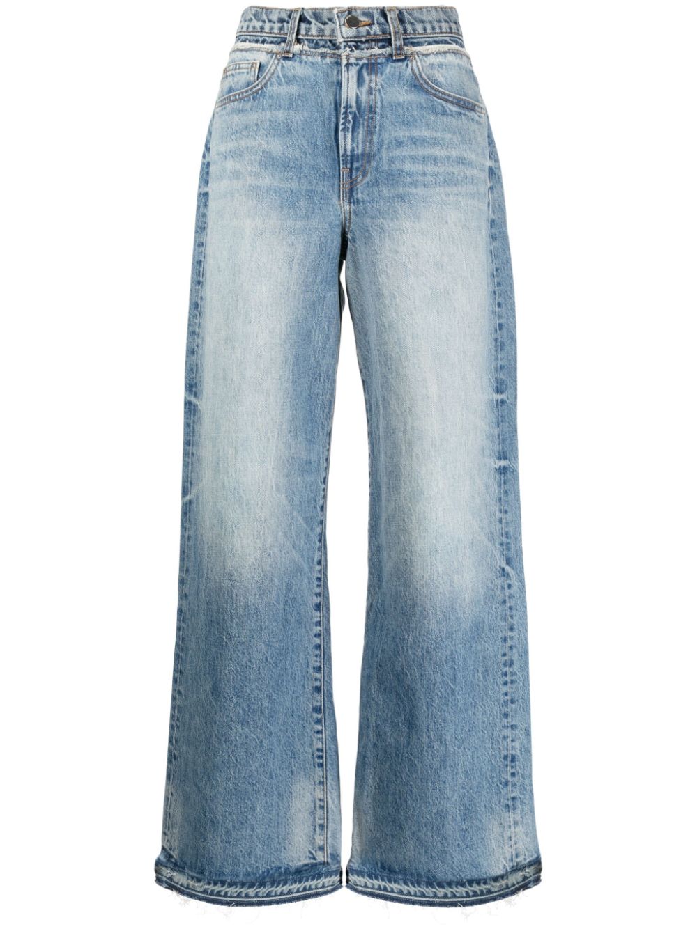 High-rise wide-leg jeans