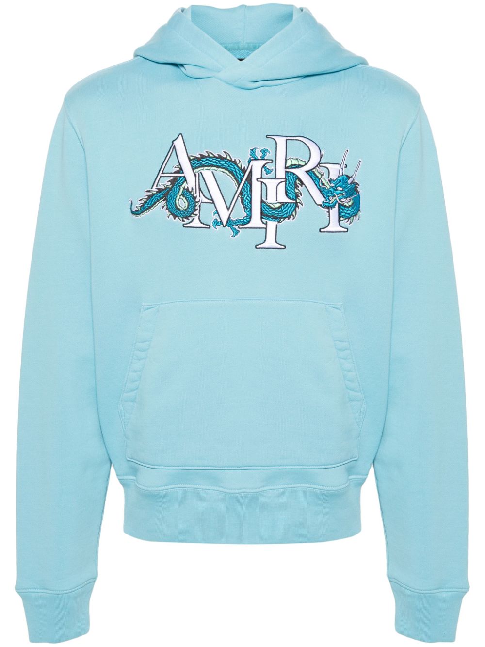 Logo-embroidered cotton hoodie