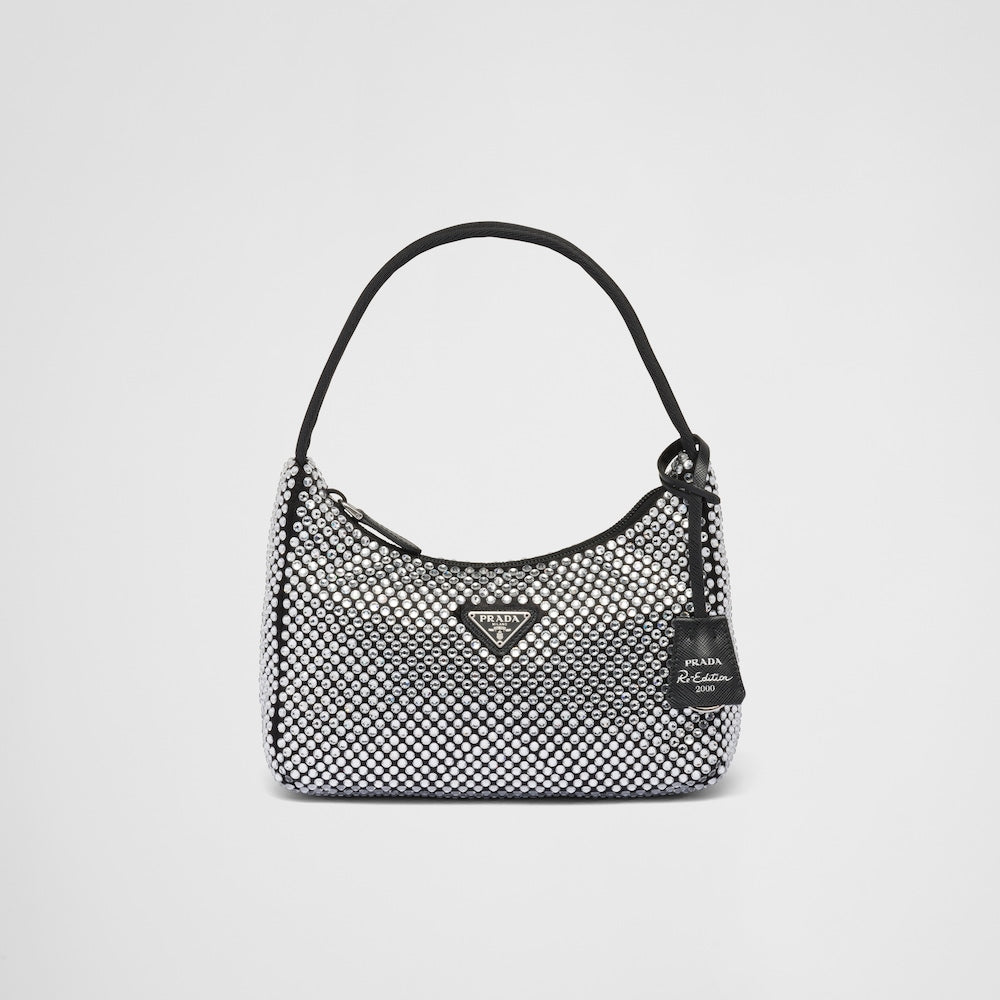 Prada Satin Mini-Bag With Crystals