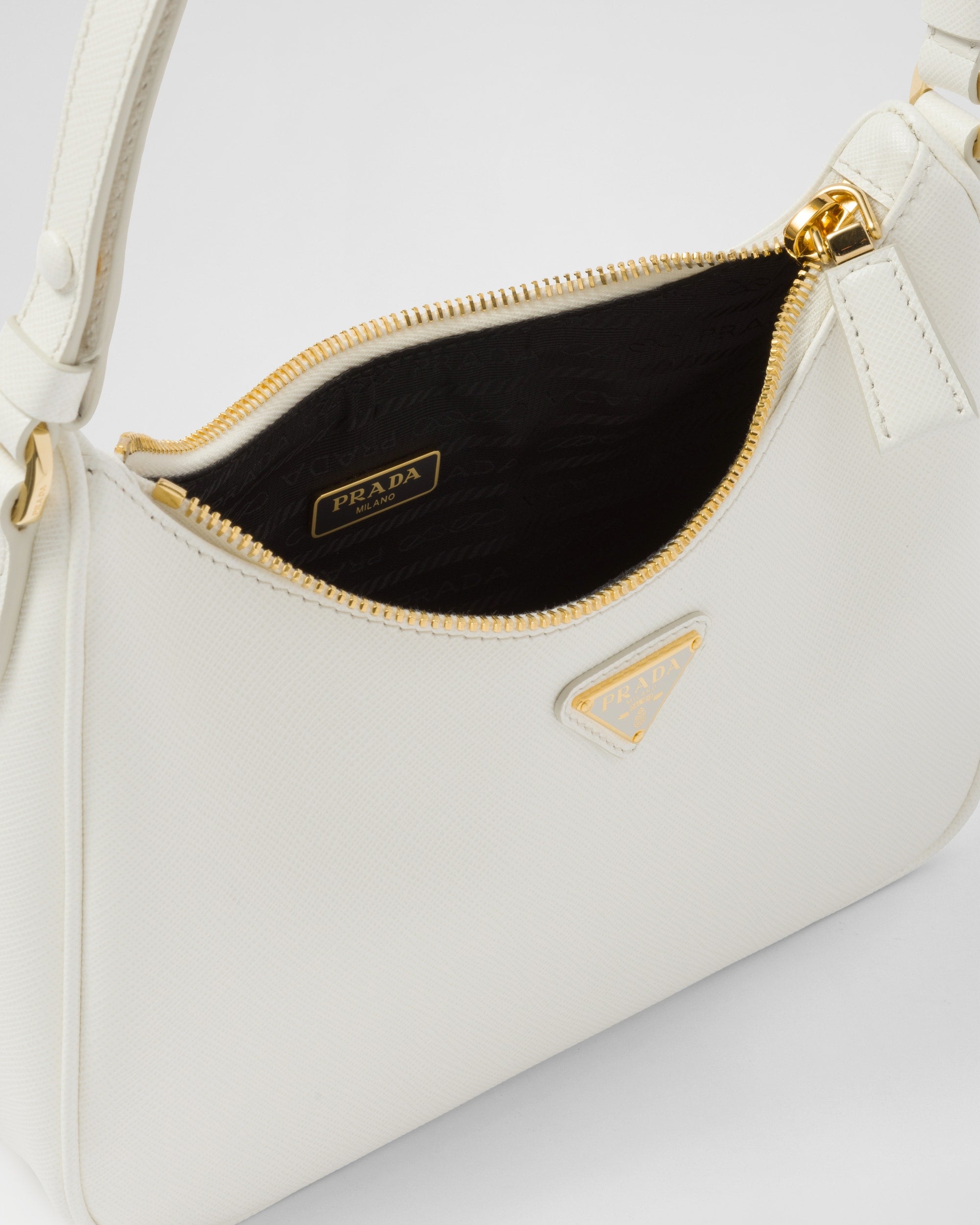 Prada Saffiano Leather Mini-Bag White