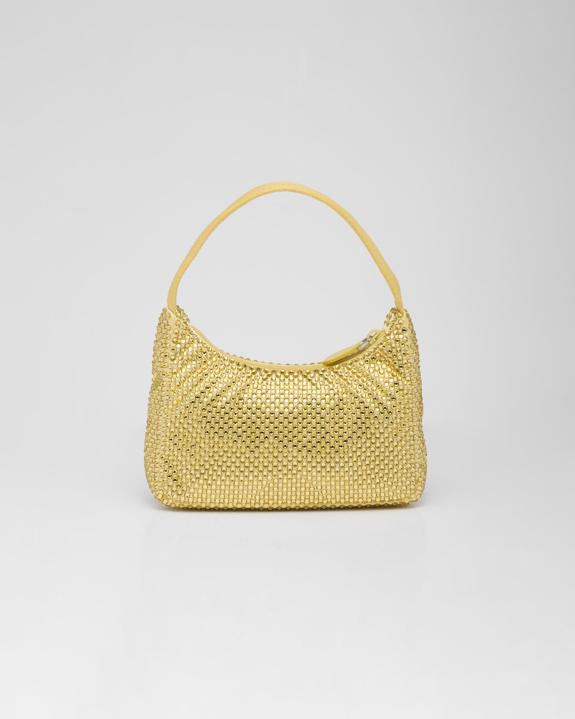 Prada Satin Mini-Bag With Crystals Pineapple Yellow