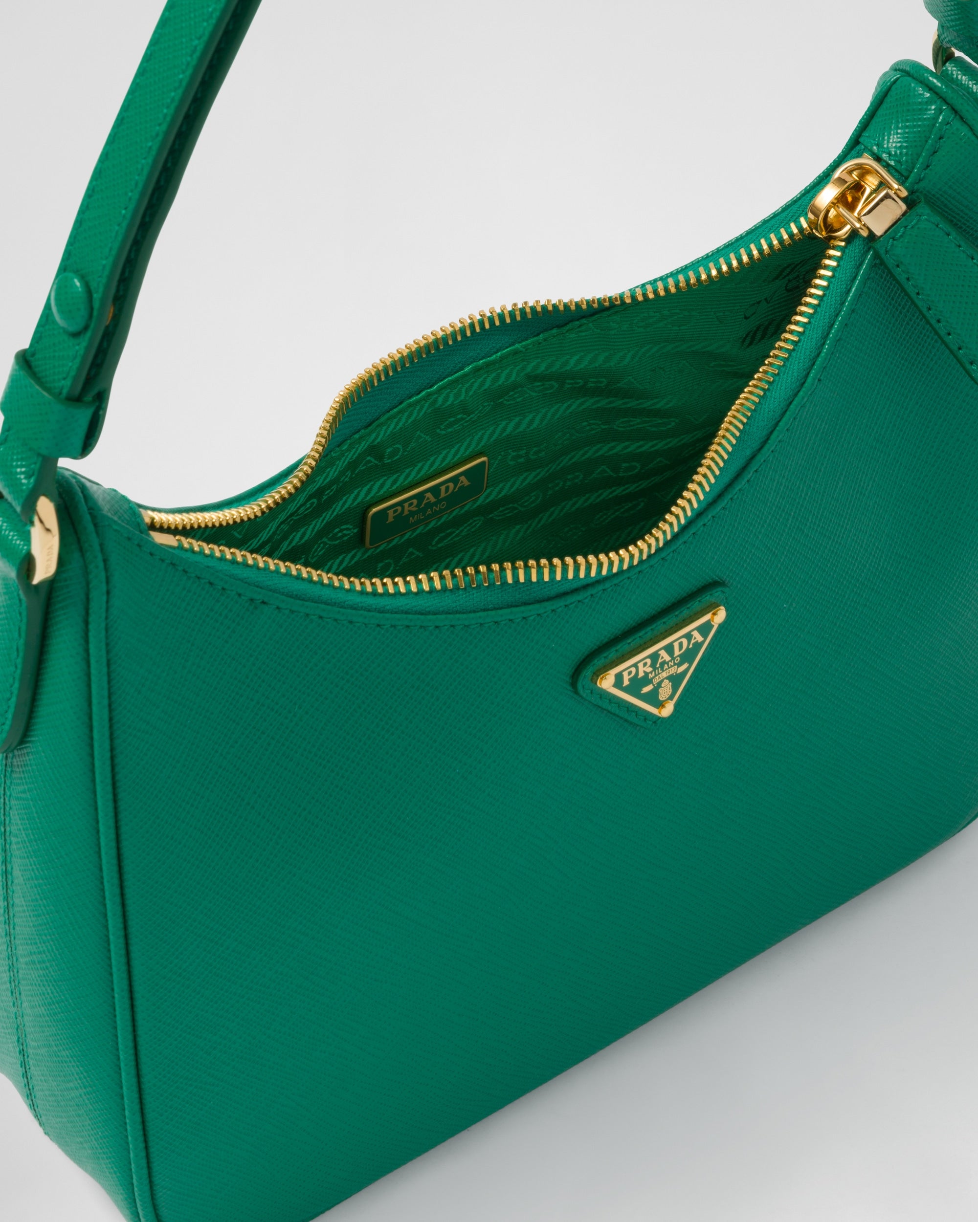 Prada Saffiano Leather Mini-Bag Mango 1