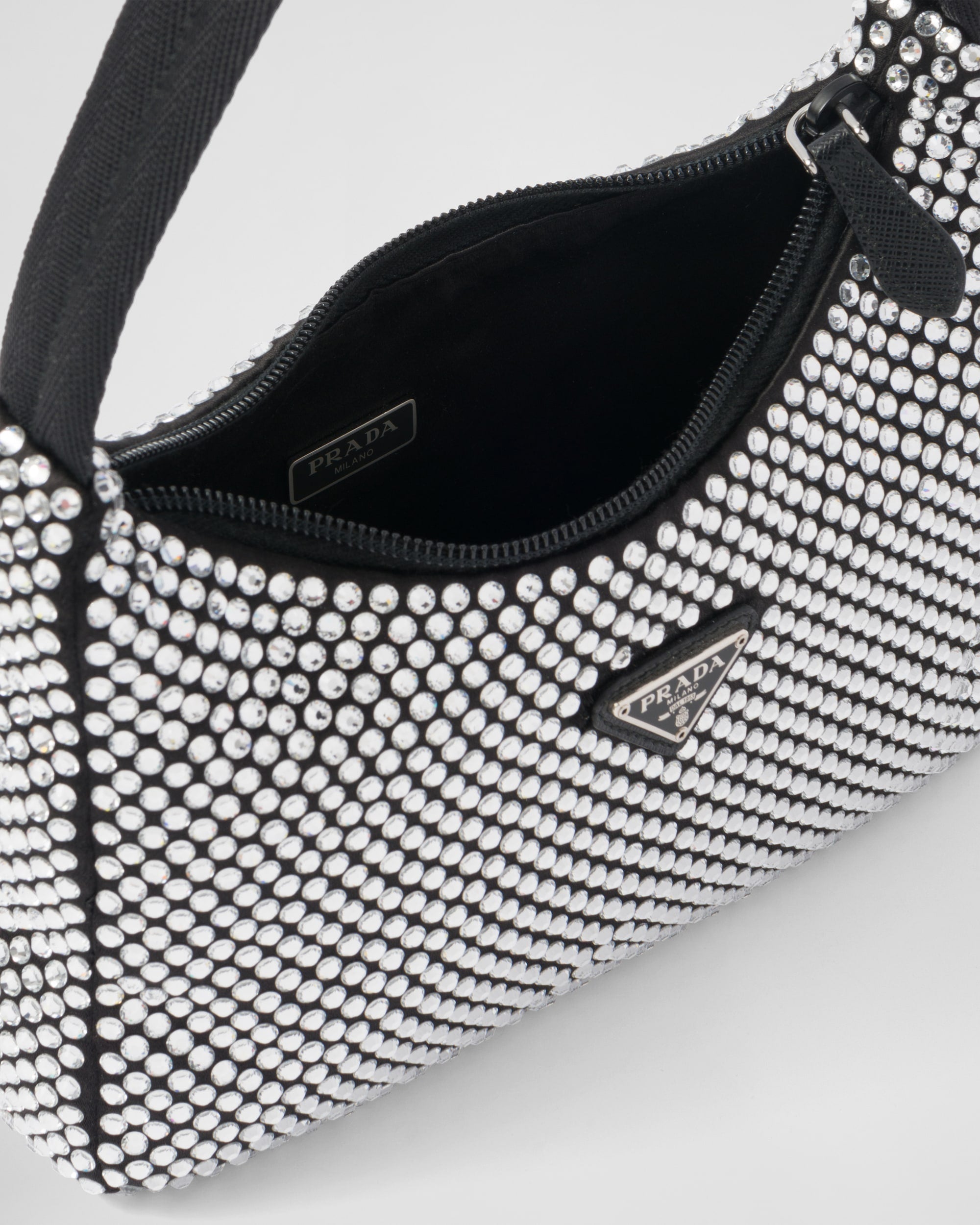 Prada Satin Mini-Bag With Crystals