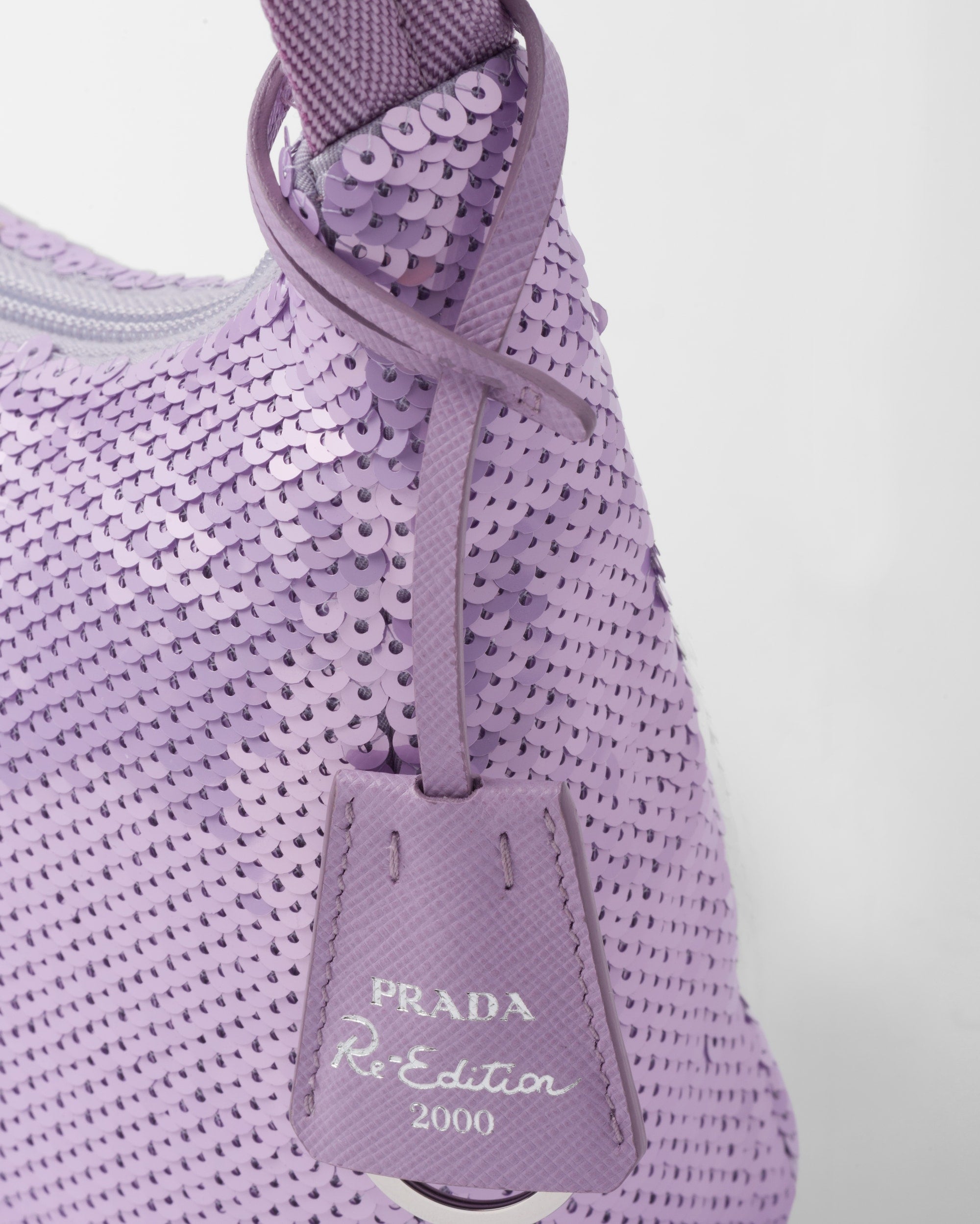 Prada Re-Edition 2000 Sequined Re-Nylon Mini-Bag Lilium/Black