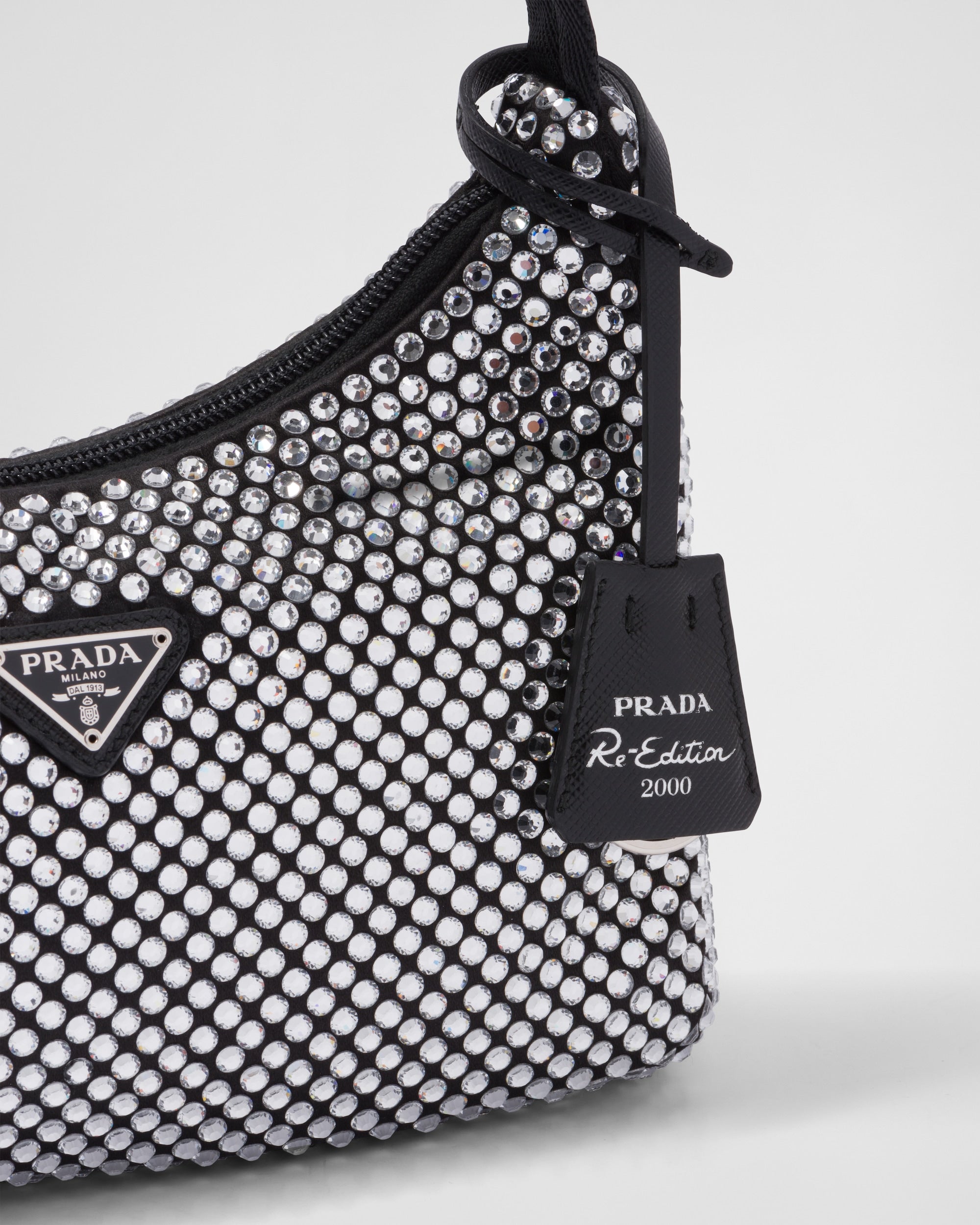 Prada Satin Mini-Bag With Crystals