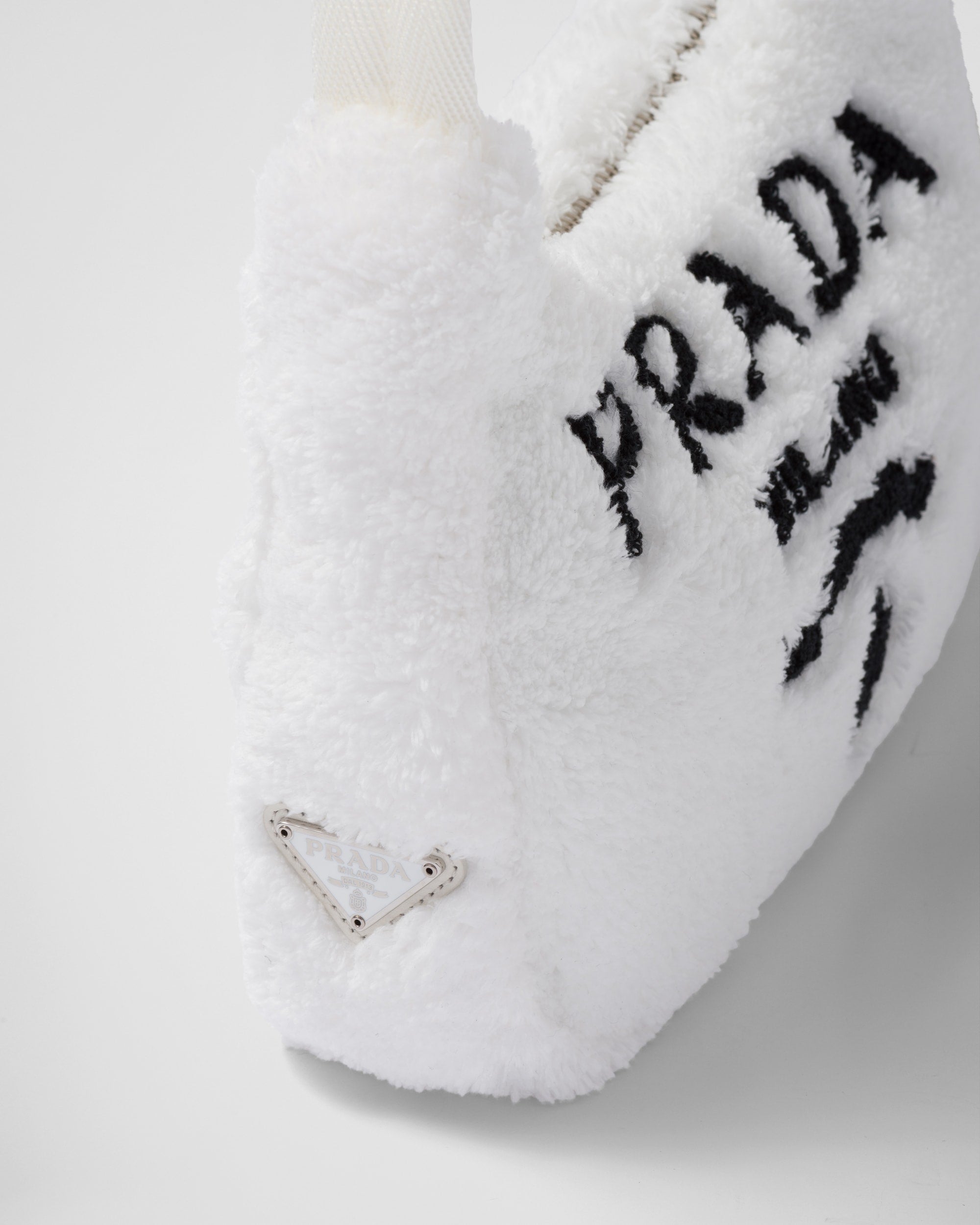 Prada Re-Edition 2000 Terry Mini-Bag White/Black