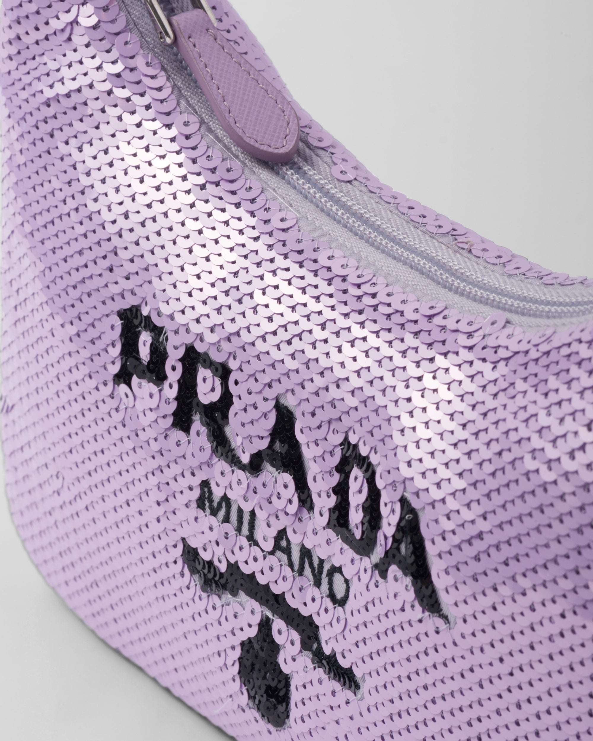 Prada Re-Edition 2000 Sequined Re-Nylon Mini-Bag Lilium/Black