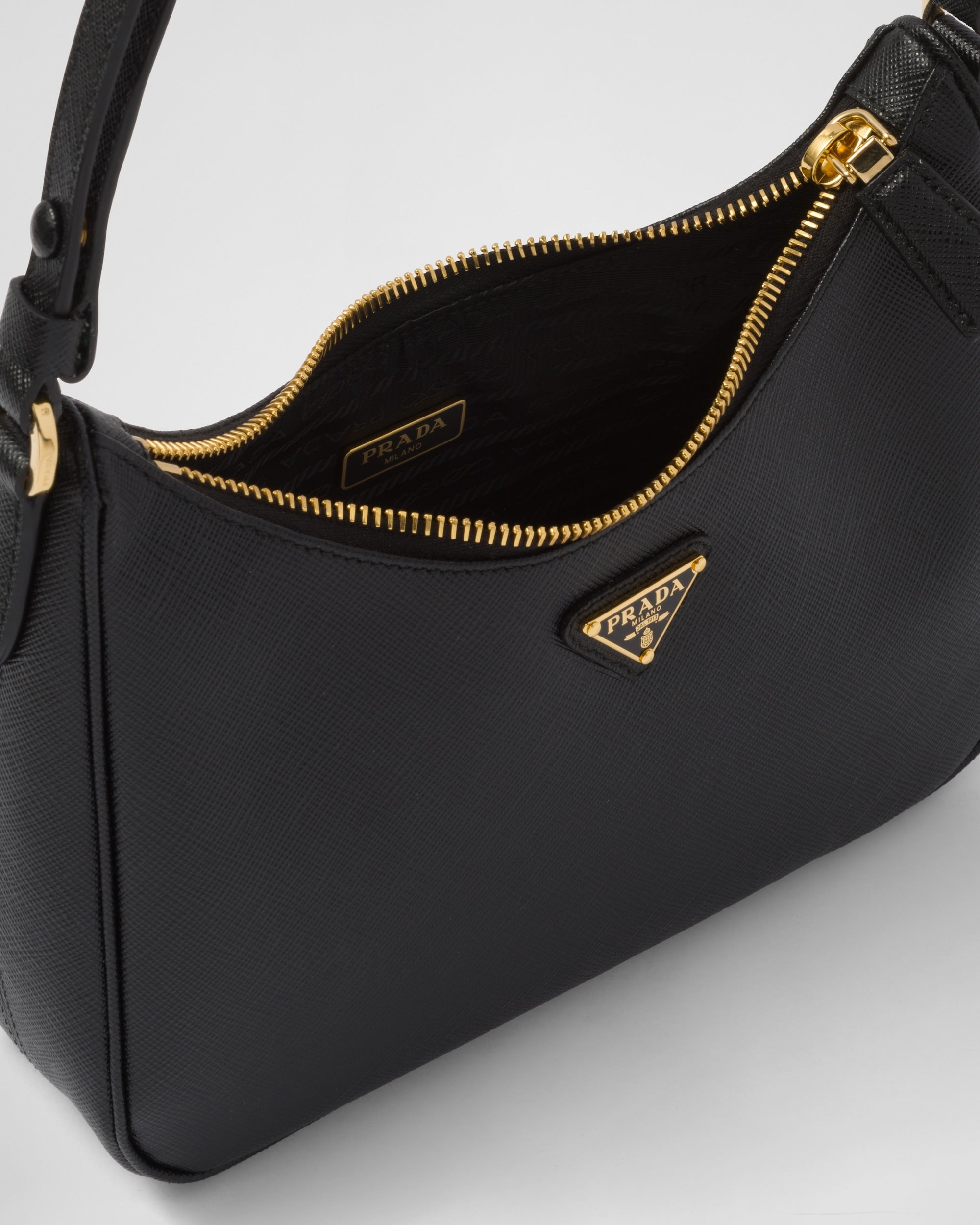 Prada Saffiano Leather Mini-Bag Black