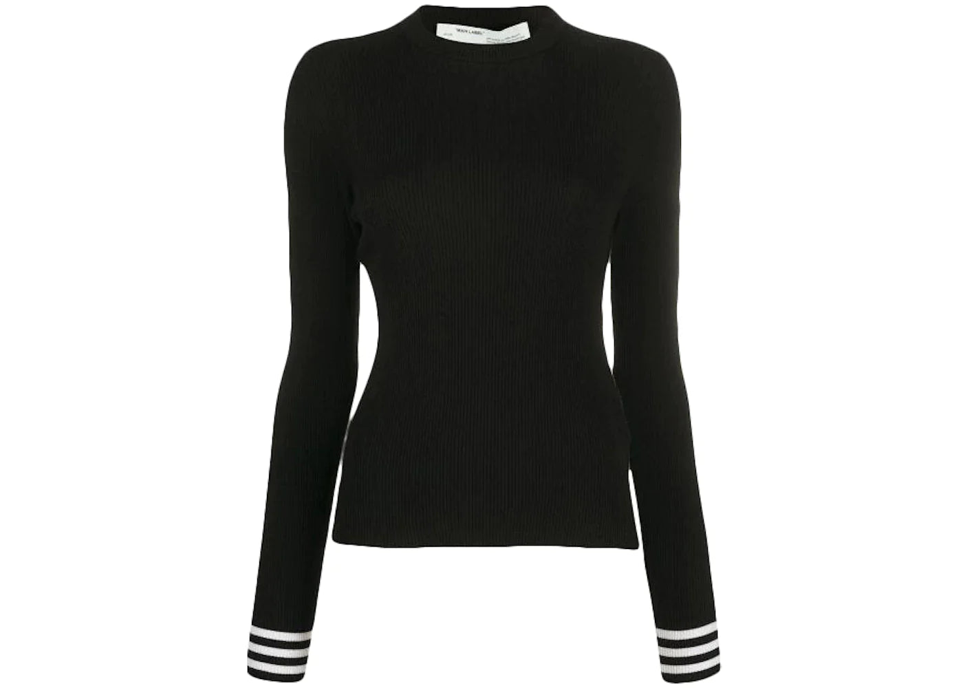 OFF-WHITE Knit Longsleeve T-Shirt Black/White