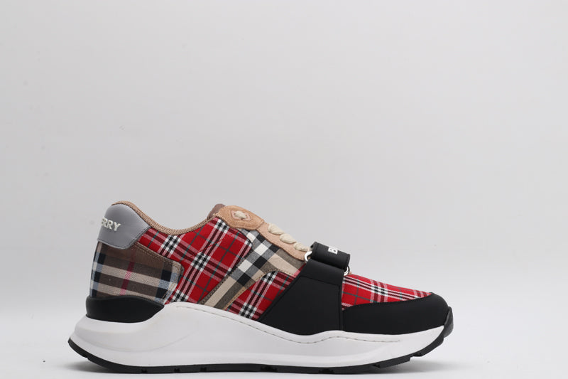 Burberry Burberry Contrast Check and Leather