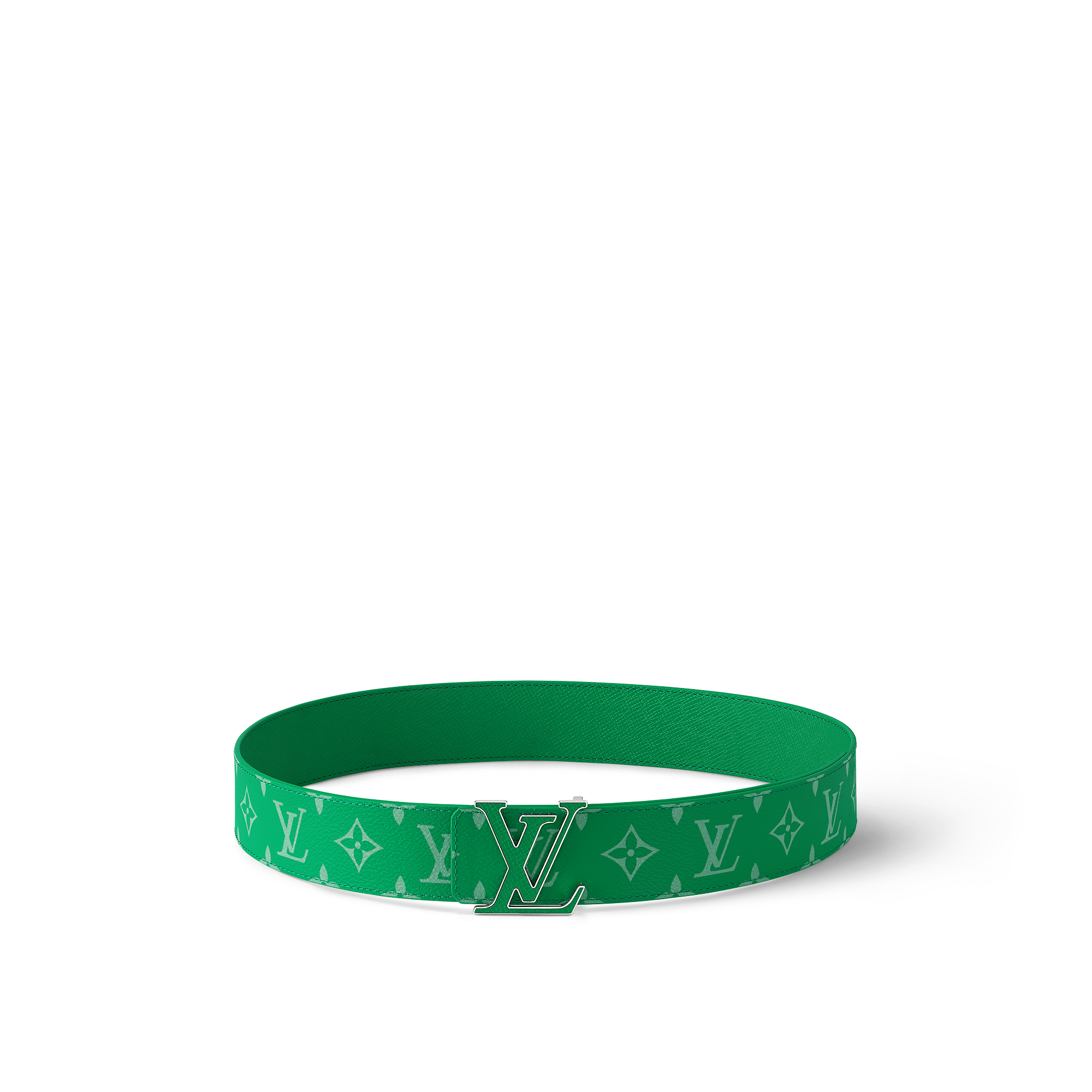 LV Initiales 40mm Reversible Belt Taigarama - Green