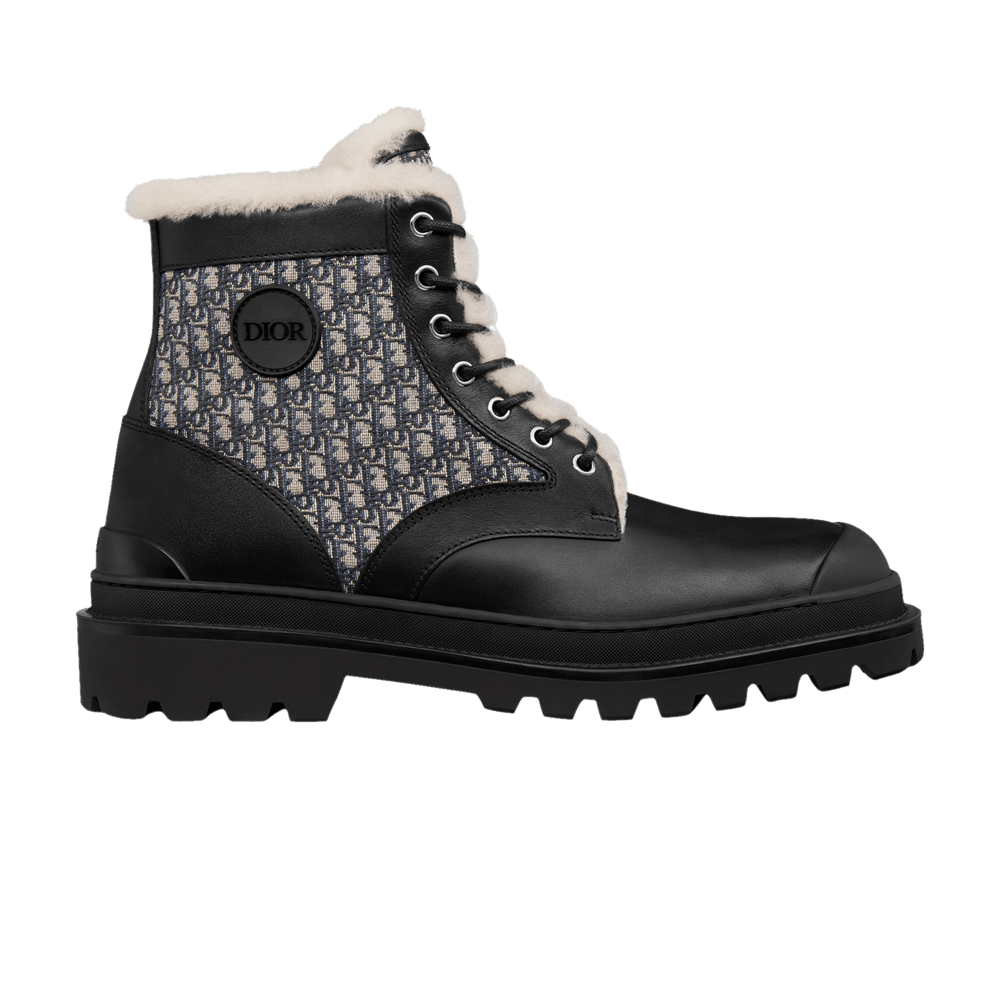 Dior Explorer Ankle Boot 'Dior Oblique - Black Beige'