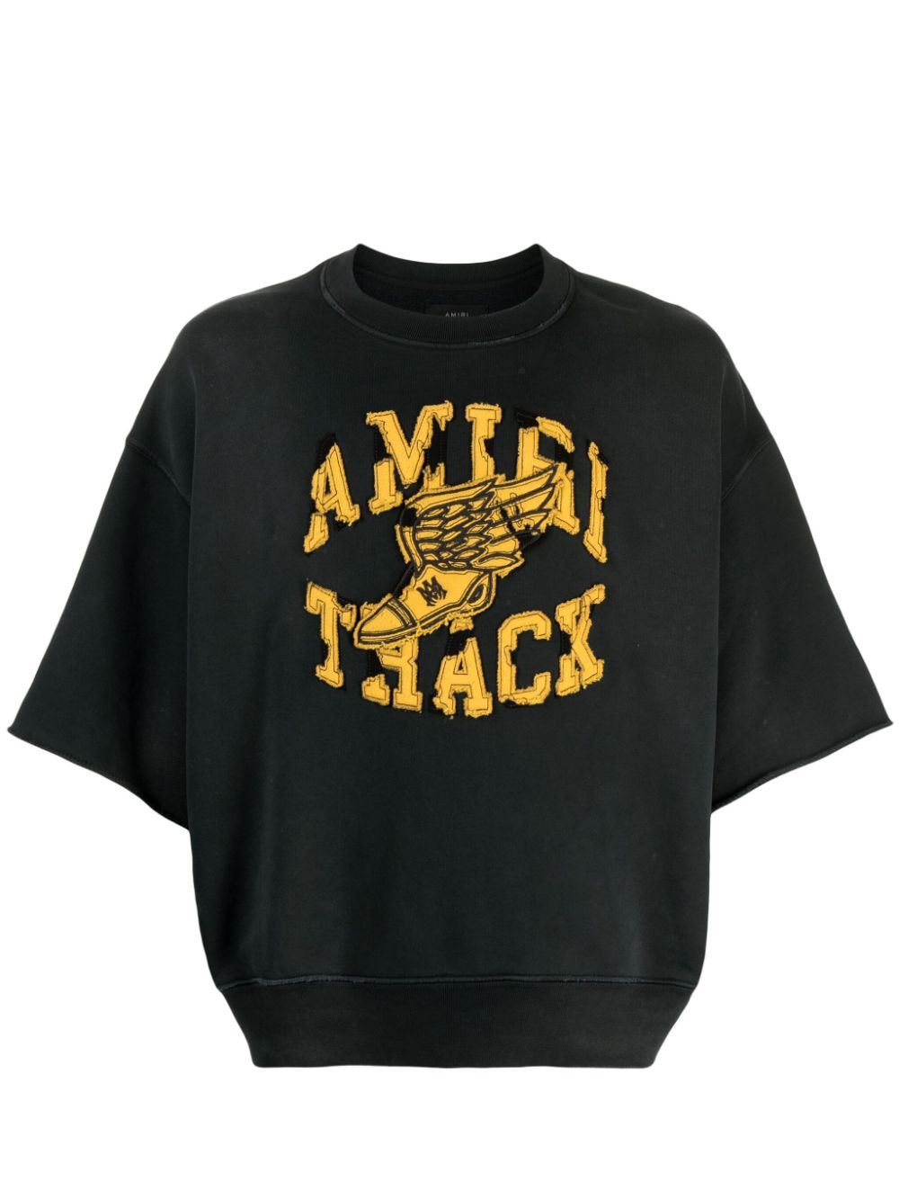 Logo-appliqué cotton sweatshirt