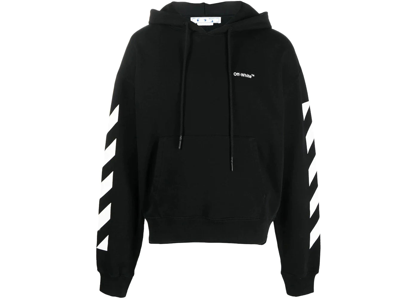 Off-White Diagonal Helvetica Oversized Hoodie Black/White