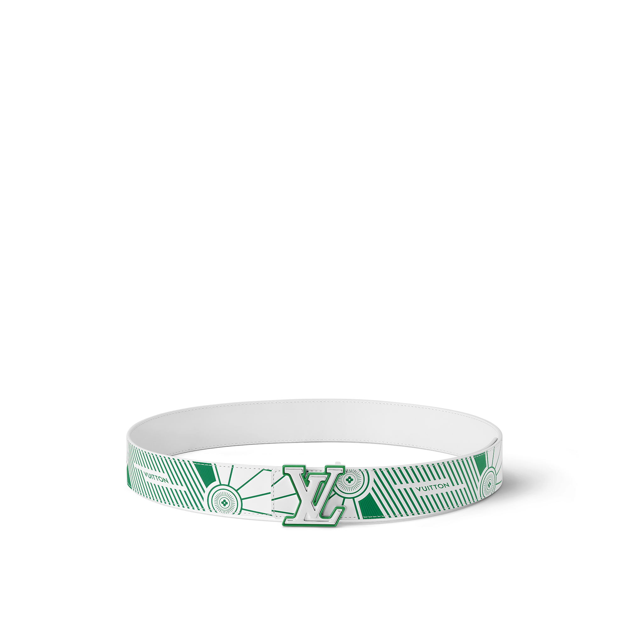 LV Imprint 40mm Reversible Belt SANS LIGNE ESTHETIQUE - White
