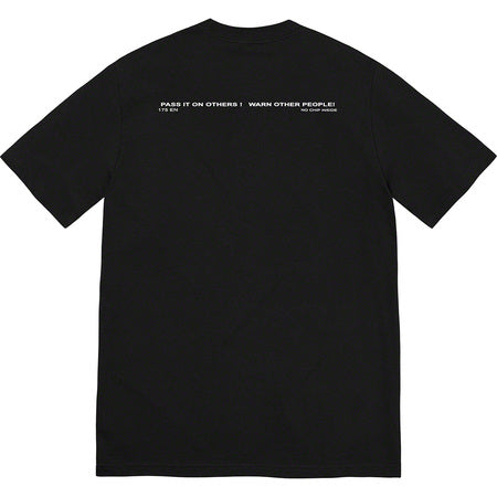 Supreme Warnig Tee Black