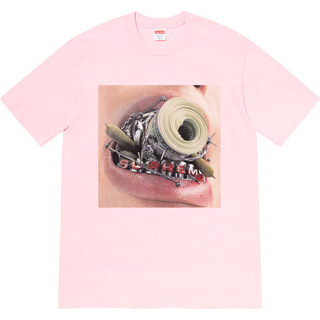 Supreme Braces Tee Light Pink