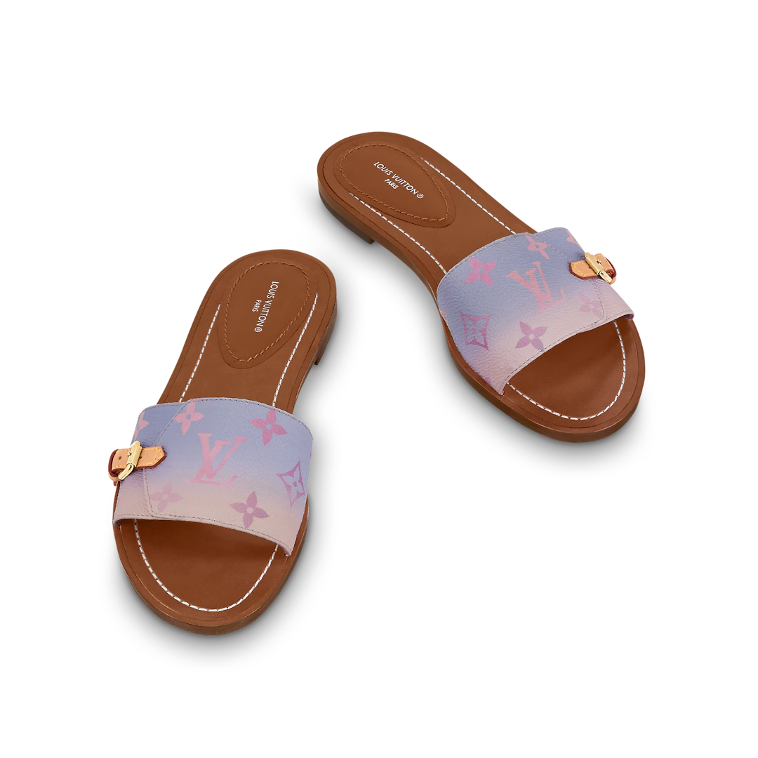 Louis Vuitton LV Lock It Flat Mules Rose Clair Pink