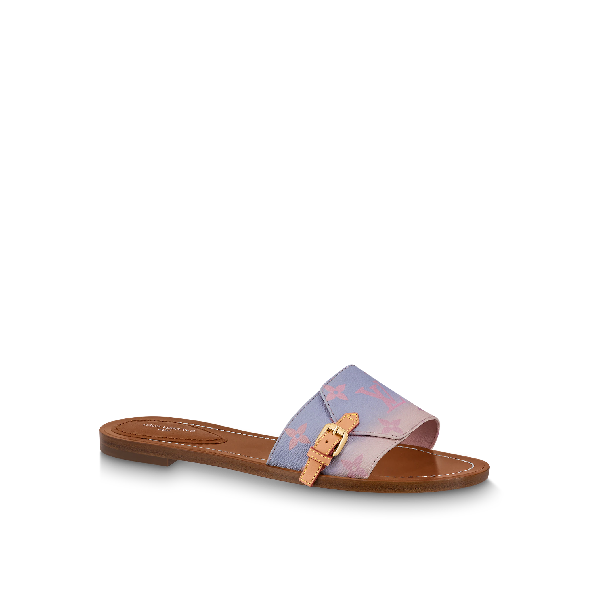 Louis Vuitton LV Lock It Flat Mules Rose Clair Pink