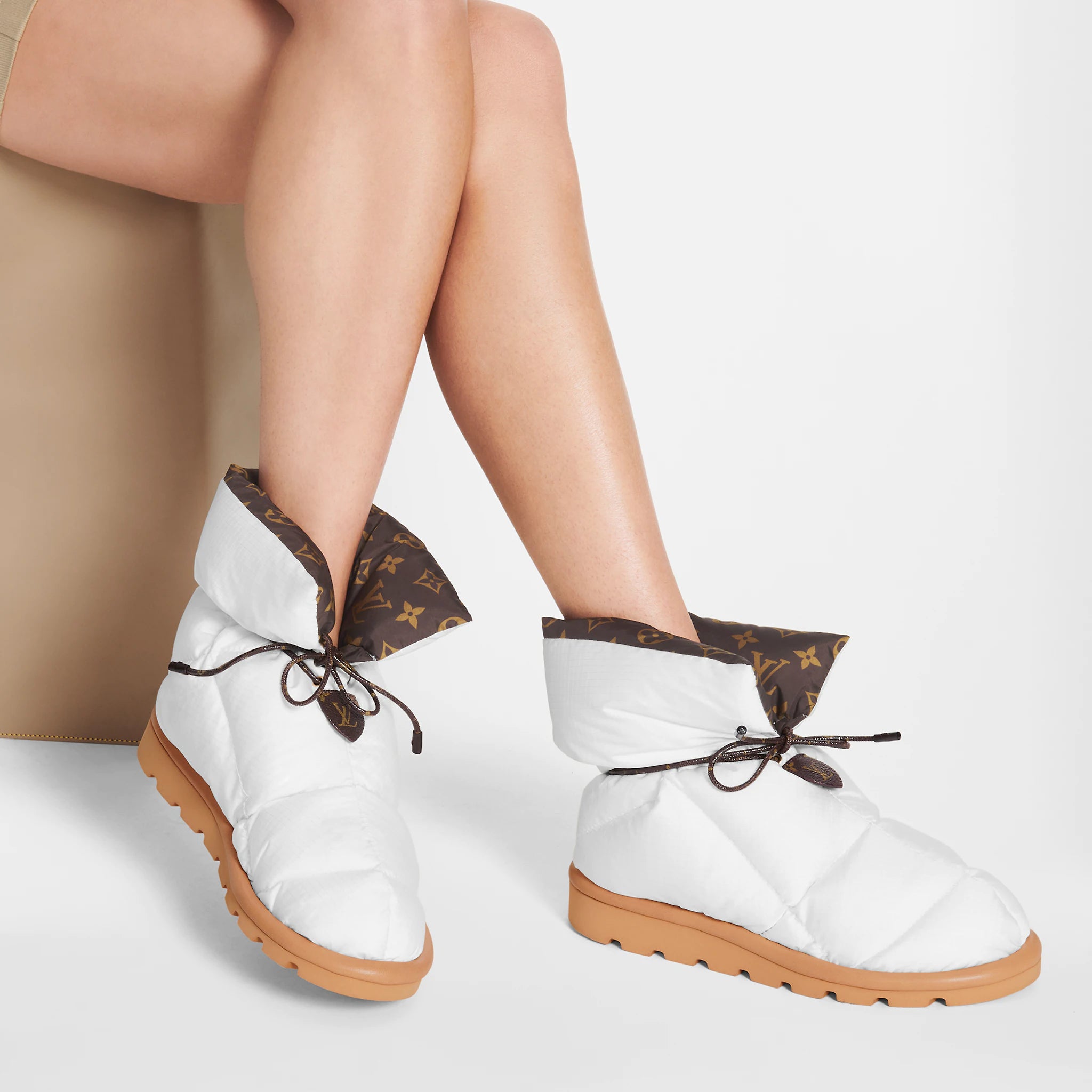 Louis Vuitton Pillow Comfort Ankle Boots White