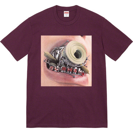 Supreme Braces Tee Egglant