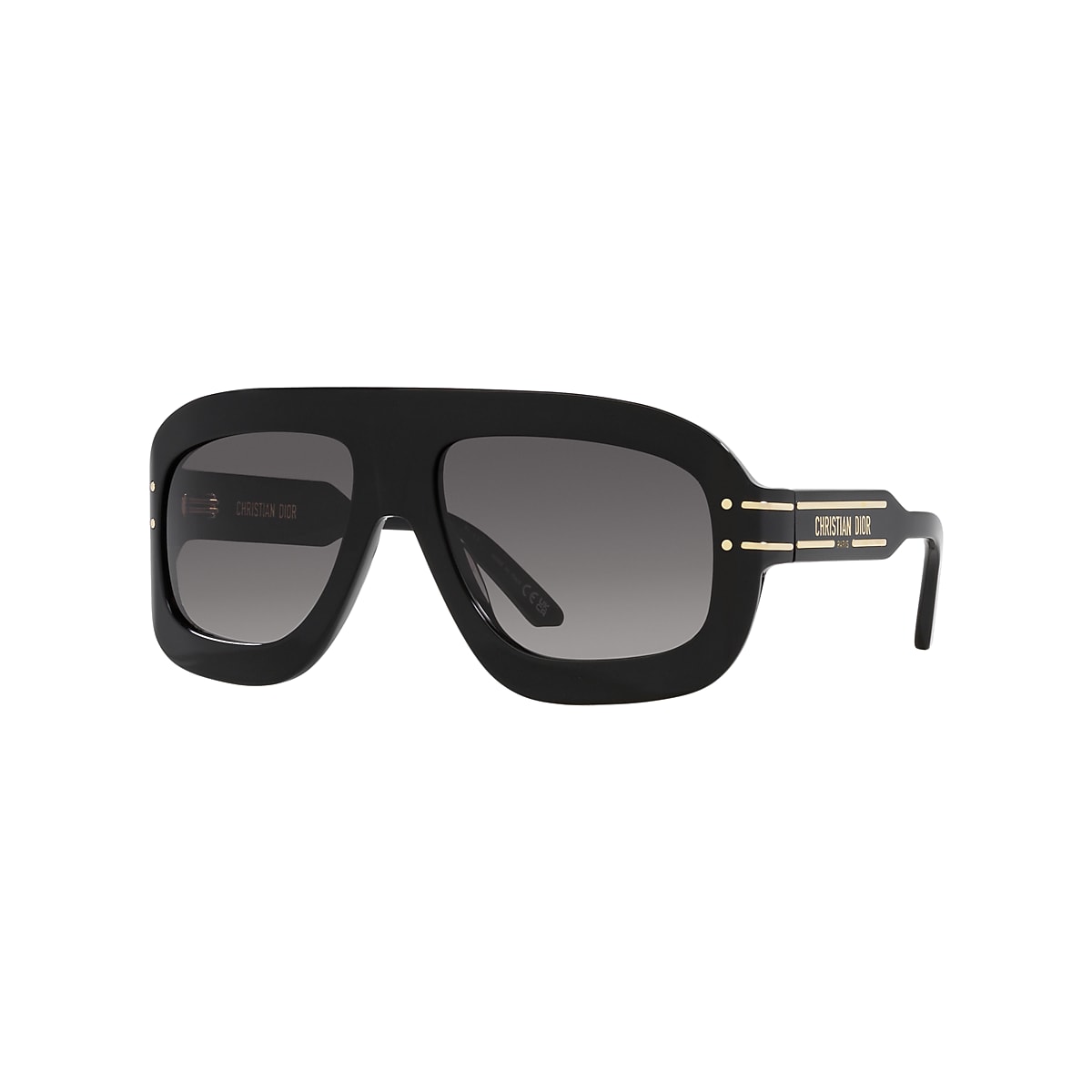 DIOR DiorSignaturem1U Black - Women Luxury Sunglasses, Smoke Lens