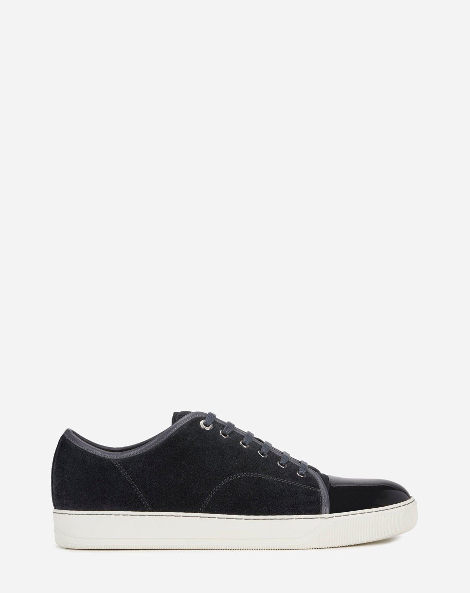 DBB1 SUEDE AND PATENT LEATHER SNEAKERS - GREY