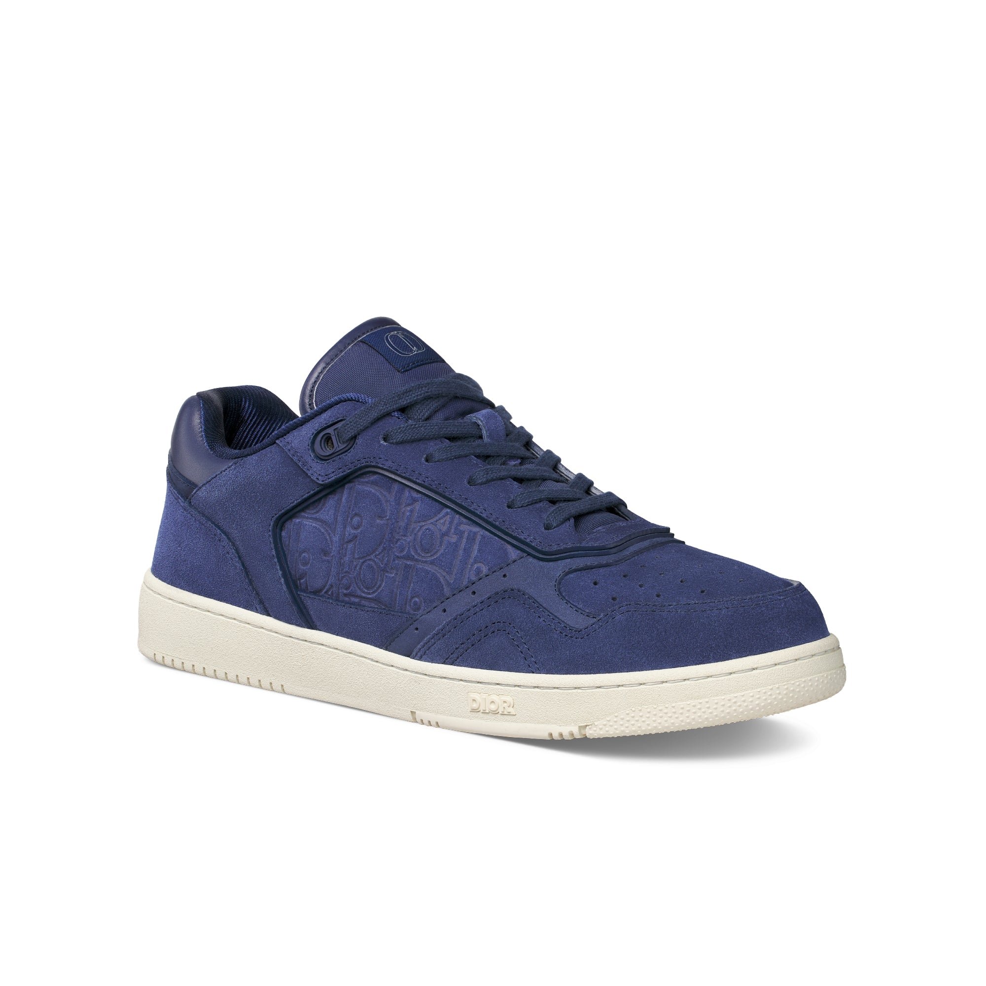 B27 Low-Top Sneaker - Navy Blue Suede and Navy Blue Dior Gravity Suede