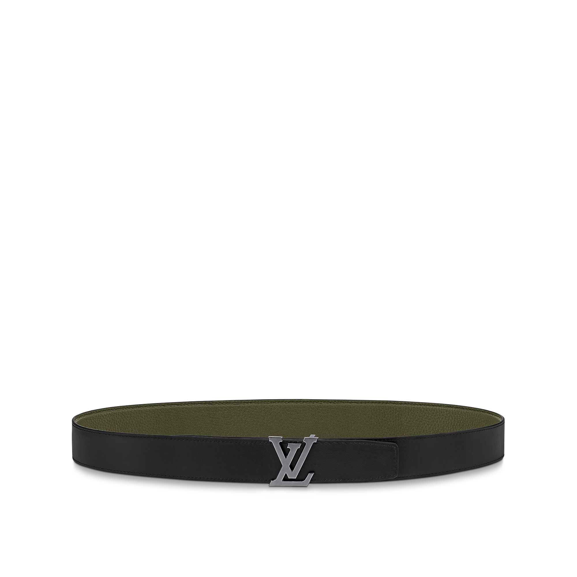 LV Heritage 35mm Reversible Belt Other Leathers - Dark Green