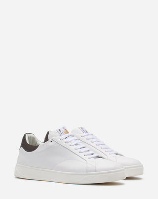 DDB0 LEATHER SNEAKERS - WHITE/BROWN