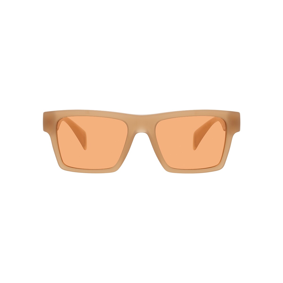 VERSACE VE4445 Opal Beige - Men Luxury Sunglasses, Dark Orange Lens