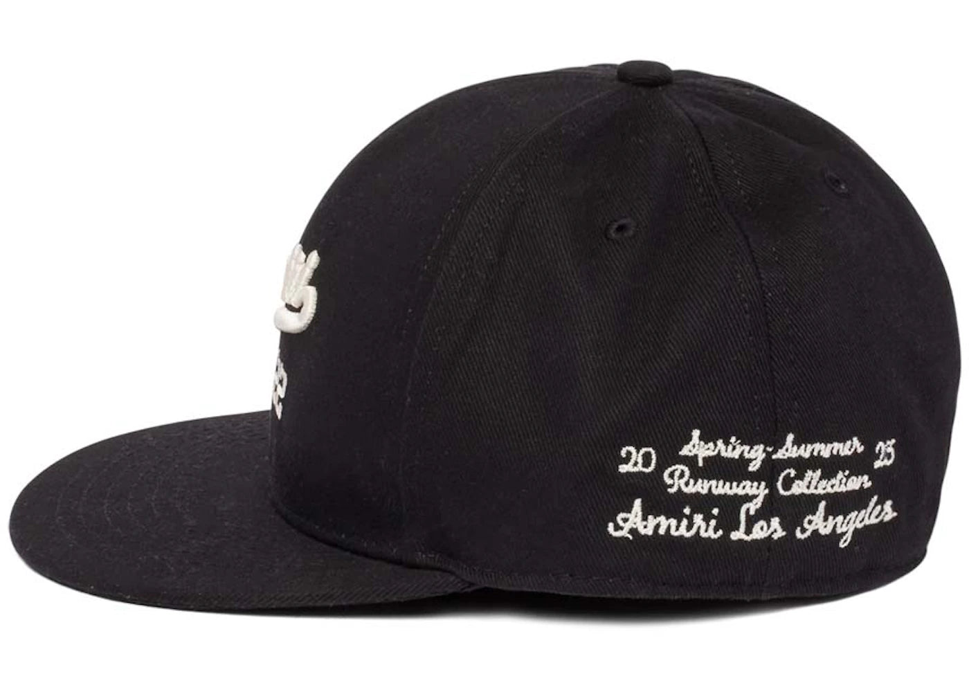 AMIRI Embroidered Logo Cap Black/White