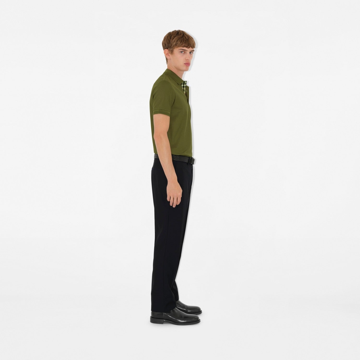 Cotton Polo Shirt - Olive