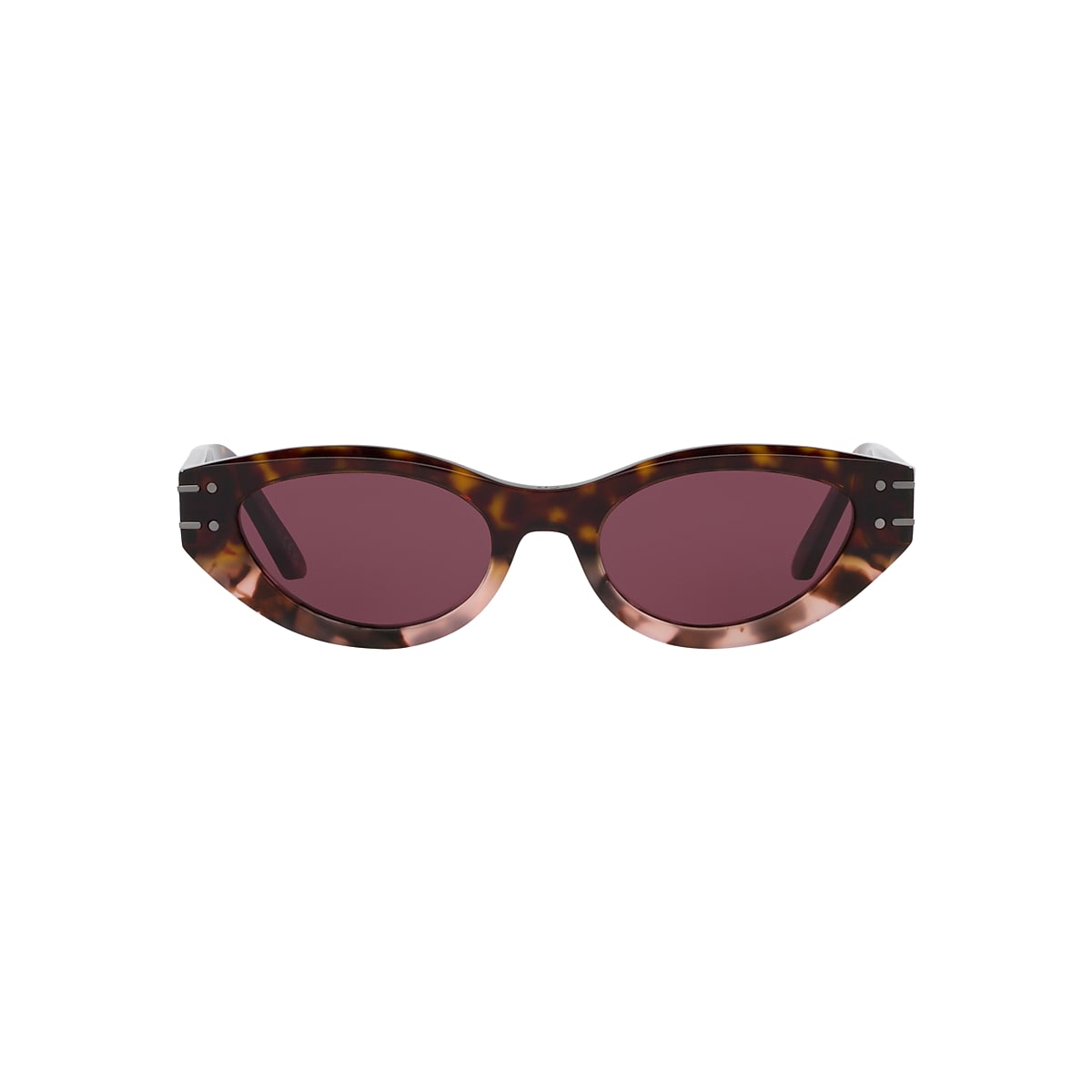 DIOR DiorSignature B5I Tortoise Yellow - Women Luxury Sunglasses, Bordeaux Lens