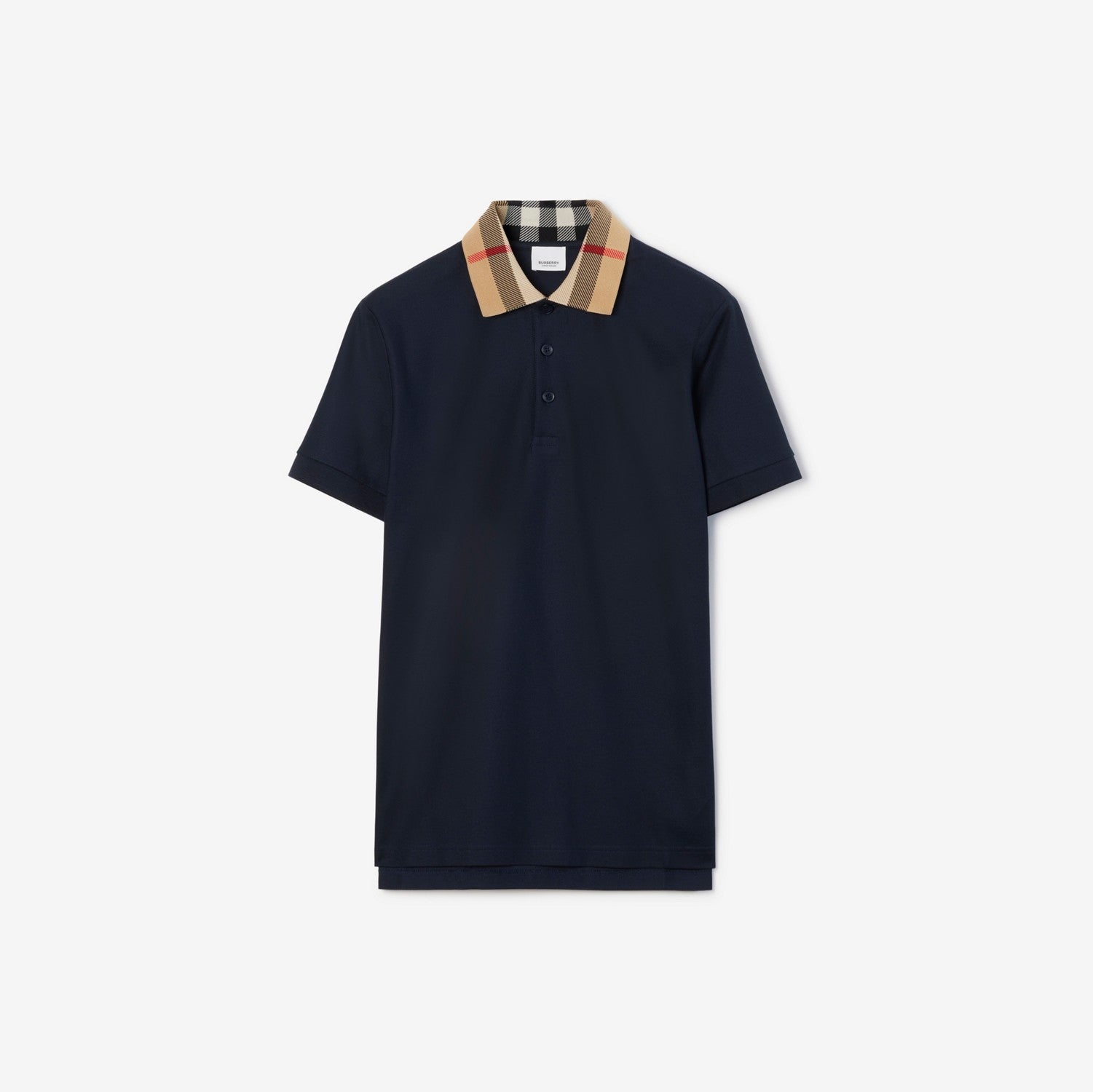 Cotton Polo Shirt - Smoked navy