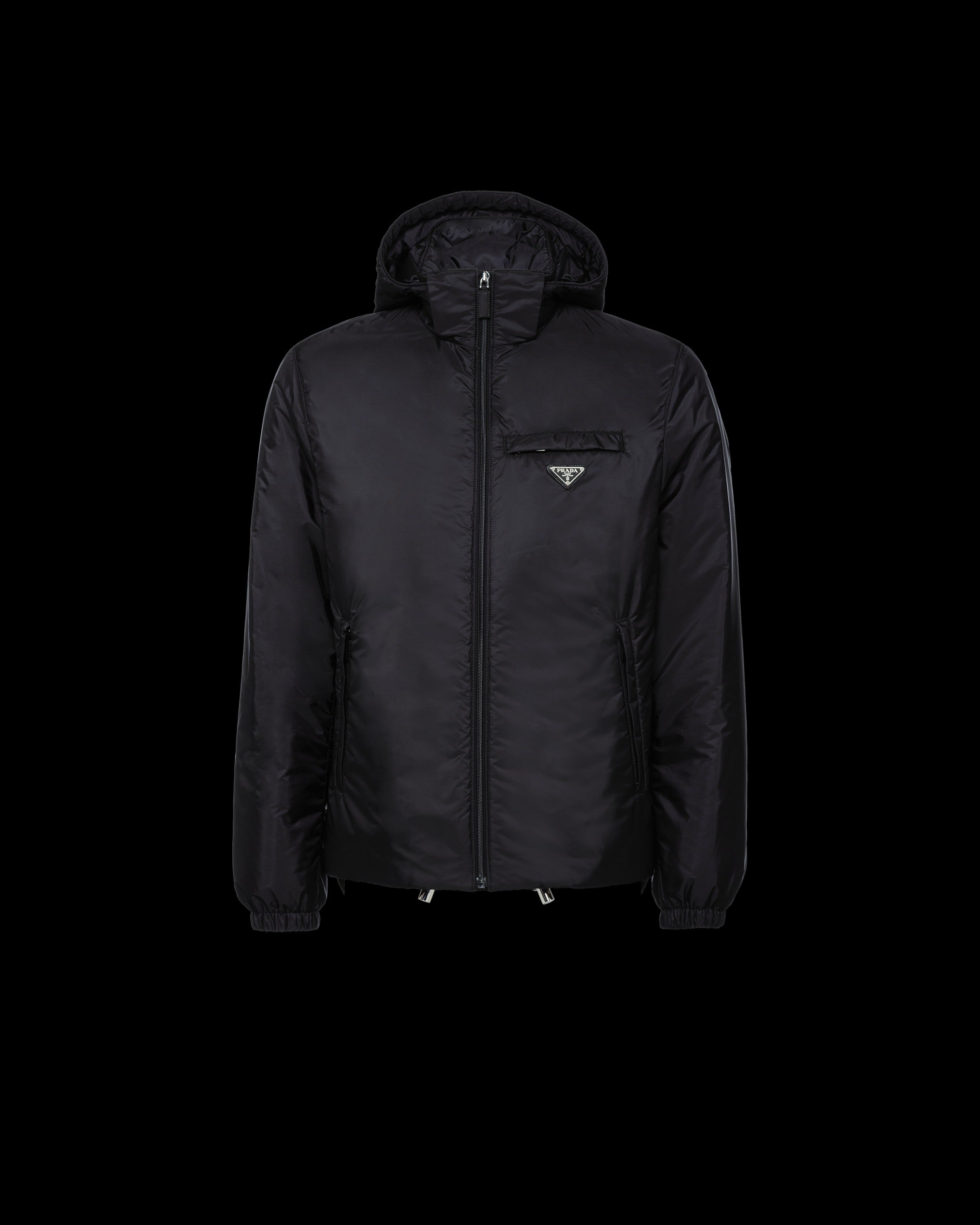 Re-Nylon puffer jacket Black